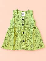 Vizhi - Muslin Front Open Frock - Assorted Prints Vizhi - Muslin Front Open Frock - Assorted Prints