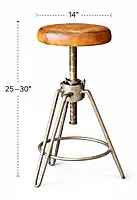 Boswell Industrial Crank Bar Stool