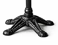 Majestic Marble Top Cast Iron Dining Table