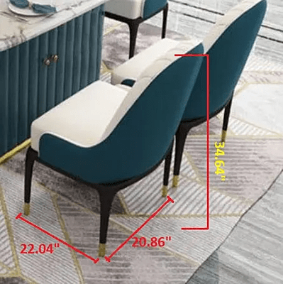 Vikinterio Classic Light Luxury Marble Dining Table Set with Storage Vikinterio Classic Light Luxury Marble Dining Table Set with Storage