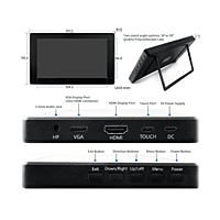 7inch Capacitive Touch HDMI LCD (H) (with case) 1024x600-Waveshare 7inch Capacitive Touch HDMI LCD (H) (with case) 1024x600-Waveshare