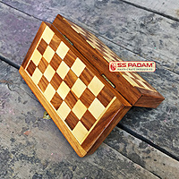 Wooden Magnetic Foldable Chess Set