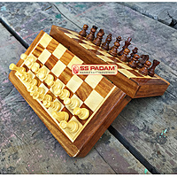 Wooden Magnetic Foldable Chess Set