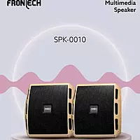 Frontech SPK-0010 delivers rich, immersive sound with a sleek, compact design—ideal for desktops, laptops, and everyday entertainment.
