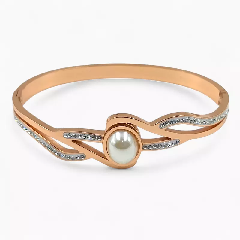 Elegant Intertwining Bangle Bracelet