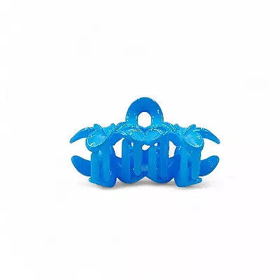 Blue Mini Flower Hair Claw Clips