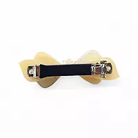 Elegant Creamy Ivory Bow Hair Barrette Clip for Women