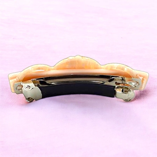Elegant Flower & Stone Hair Barrette