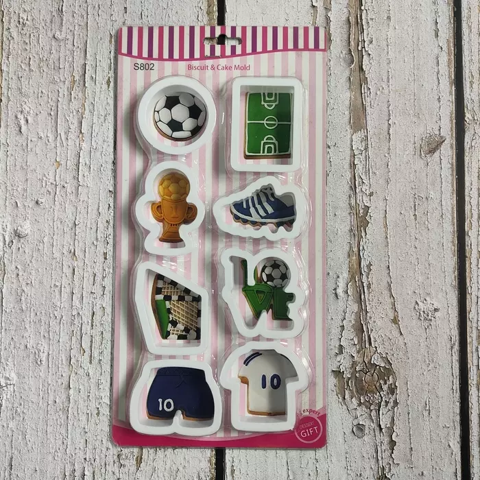 8 Pcs Football Theme Cutter