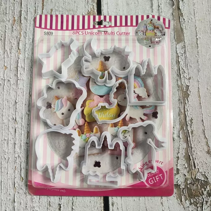 8 Pcs Unicorn Cutter