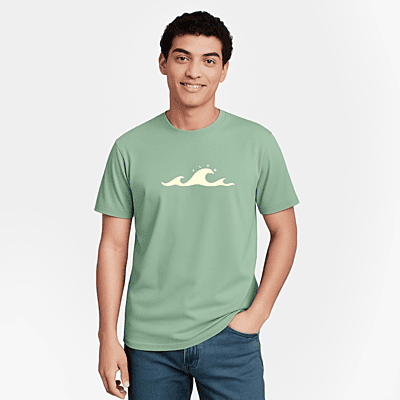 Flow Graphic T-shirt | Light Green