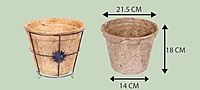 Coco Seedling Cup | Natural Coir Nursery Pots | Multiple Sizes