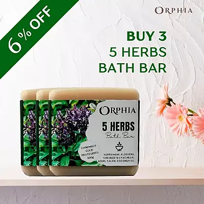 5 HERBS BATH BAR - BUY 3 COMBO