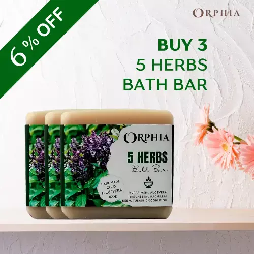 5 HERBS BATH BAR - BUY 3 COMBO
