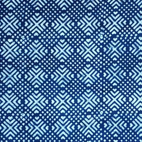 Akola Dabu Indigo Cotton Fabric #8