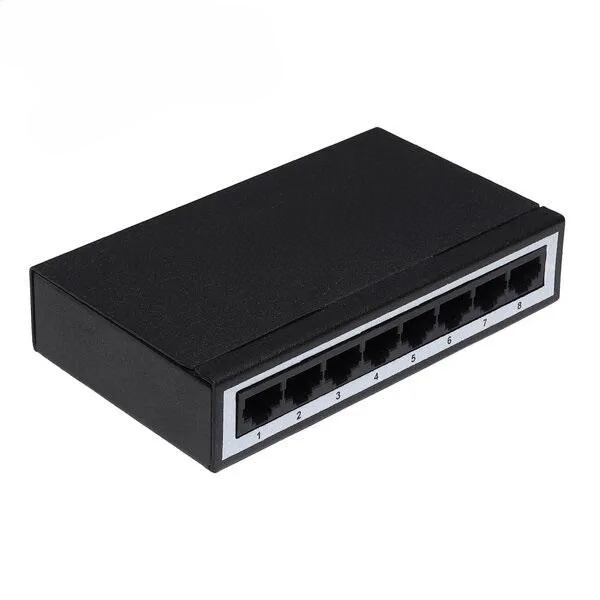 Gigabit Ethernet Network Switch | 5/8-Port 10/100Mbps | Metal Body, RJ45 Ports, Plug & Play, Compact Design for Seamless Connectivity