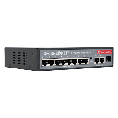 Secure Net POE Switch 8 port -S-POE SW 3028-2UG-F