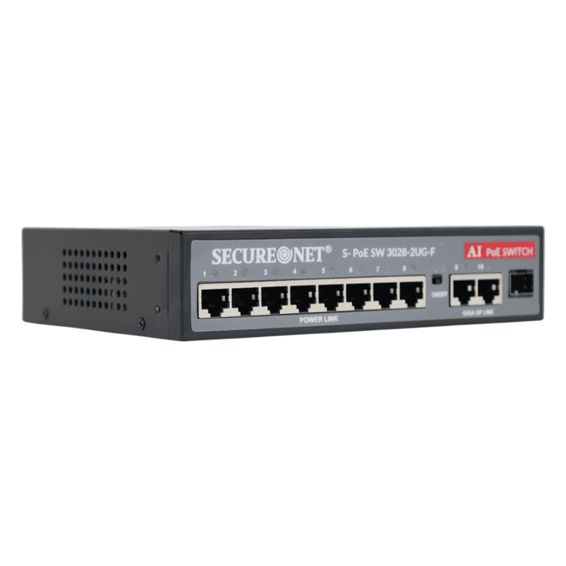 Secure Net POE Switch 8 port -S-POE SW 3028-2UG-F
