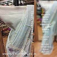 PURE ORGANZA SILK SAREE KCVSORZ22493