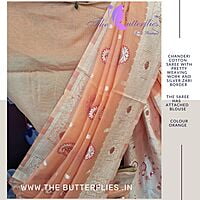 CHANDERI  COTTON SILK SAREE MLNSCDS22906