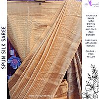 BEAUTIFUL SPUN SILK SAREE  SRCSFSC24536