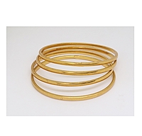 Gold Plated Bangles For Women & girls Set Of 2