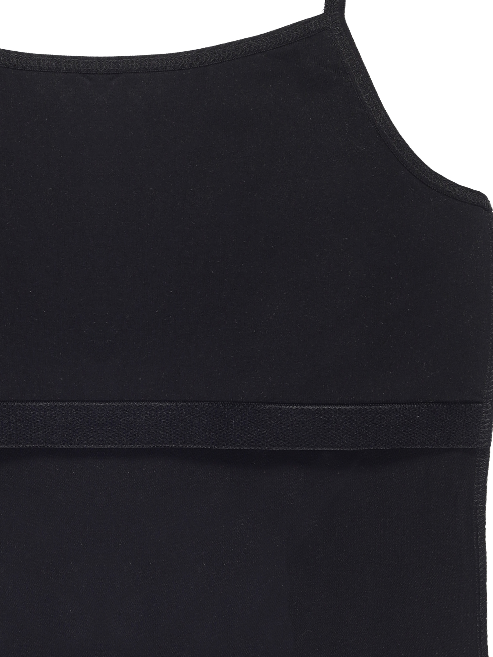 Padded Tank Top For Teens | Flat Padding Covers Nipple Buds | Perfect To Wear Under School Uniform black