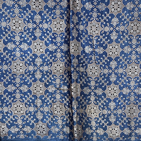 Mashru Silk Ajrakh Print #8