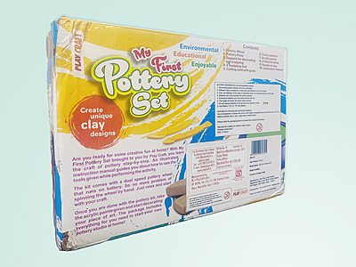 My First Pottery Set - Creative DIY Craft Kit for Kids Aged 6+