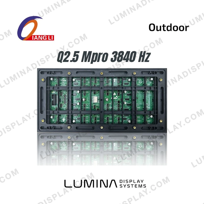 Qiangli Q2.5 MPro P2.5 outdoor SMD1515 LED module 320 x 160 mm, 3840 Hz – Lumina Display Systems