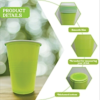 The Magic Balloons- Green Pong Glasses 450ml|- Set Of 50 |  Reusable  | Eco-Friendly  | Beer Pong  | Glasses for Diwali, Holi, New Year, Halloween, Bachelor Parties & Games