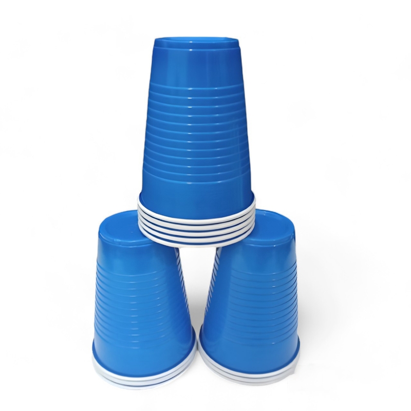 Pack of 30 - 450ml Pong Glasses | Beer Pong | Reusable Party Drinking Cups | Eco-Friendly Pong Cups for Events | Multipurpose Colorful Glasses for Parties - Blue