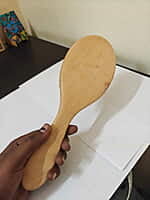 H18 OVAL SHAPE WOODEN HAIR BRUSH, LARGE