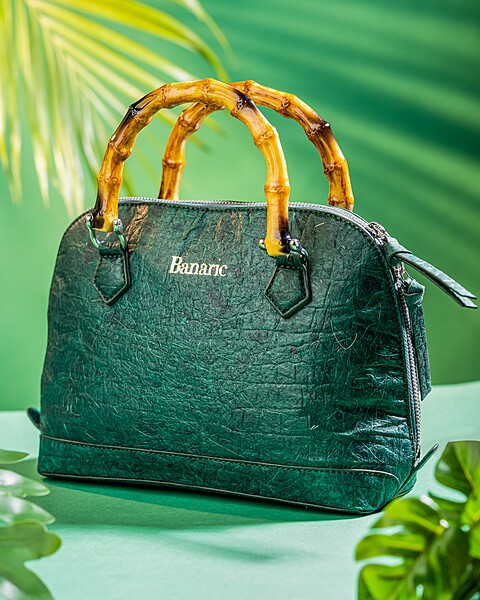 Bamboo Handle Hand Bag