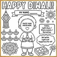 Happy Diwali – Colour & Frame Kit