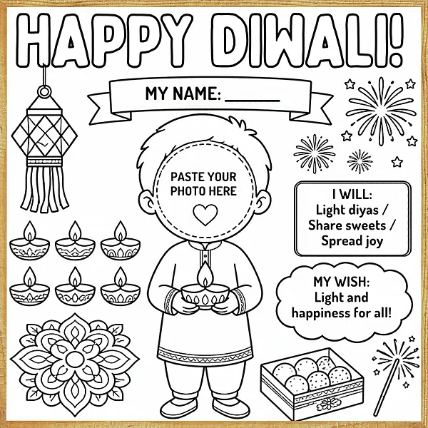 Happy Diwali – Colour & Frame Kit