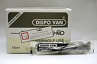 HMD Dispo Van Syringe with Needle 10ml | Sterile Disposable Luer Slip Syringe | Box of 100