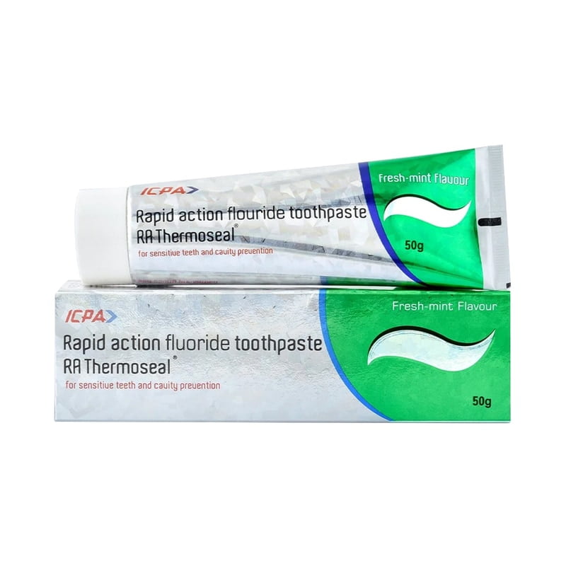 ICPA RA Thermoseal Rapid Action Fluoride Toothpaste 50gm Pack of 12