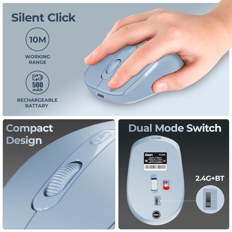 FOXIN WIRELESS RECHARGABLE MOUSE-FLOW