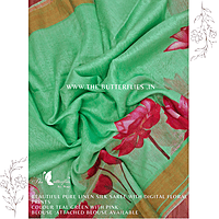 PURE LINEN SILK SAREE YBRSLIN23630