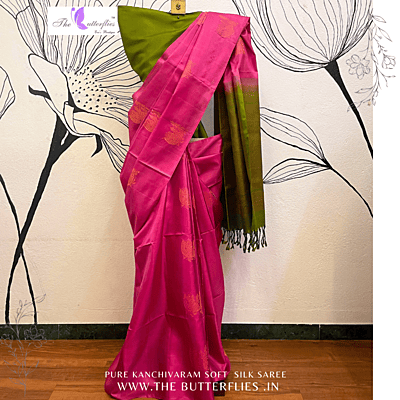 PURE KANCHIVARAM SOFT SILK SAREE  SJSSSIL21279