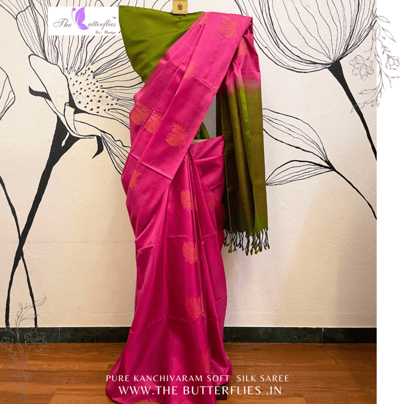 PURE KANCHIVARAM SOFT SILK SAREE  SJSSSIL21279