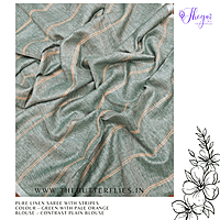 PURE LINEN SAREE YBRSLIN23598