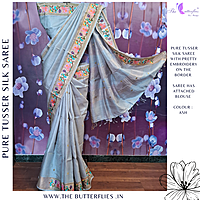 PURE TUSSER SILK SAREE YBRSTSK24415