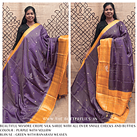 CREPE SILK SAREE NISSCRE24671
