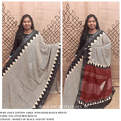 LINEN COTTON SAREE ssgSLIN24645