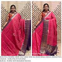 CREPE SILK SAREE NISSCRE24701