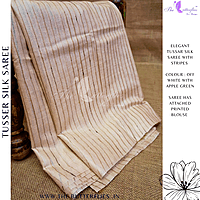 PURE TUSSER SILK SAREE YBRSTES24716 PURE TUSSER SILK SAREE YBRSTES24716