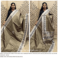 FANCY TUSSER SILK SAREE SFHSTSK24627
