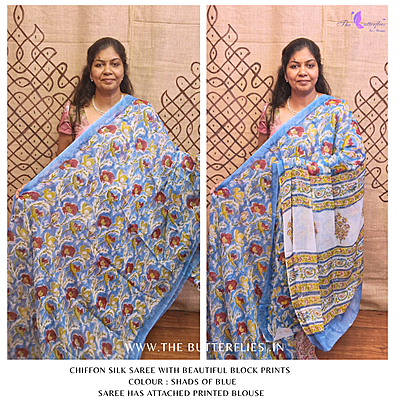 CHIFFON SILK SAREE ssgSGRS24769